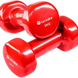 TecTake Ensemble de 2X haltères en Vinyle haltères d’aérobic | Surface