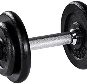 TecTake Set d'haltères Courts Poids Barres disques Fitness Musculation
