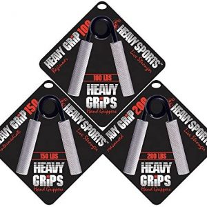 Heavy Grips Set of 3 - 100 lbs, 150 lbs, 200 lbs Resistance - Grip