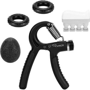 RYACO Hand Grip - Kit d'entraînement 5 en 1 - Renforcer les avant-bras