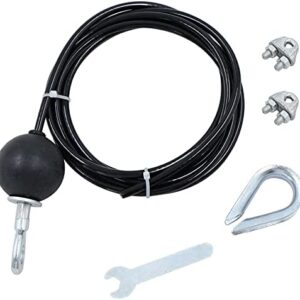 Câble Gym Fil d'acier Acier - 2m Longueur RéGlable, pour Appareil