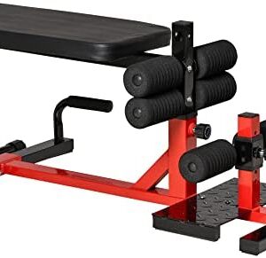 HOMCOM Machine à Squats 3 en 1 Appareil à abdominaux et Dos équipement