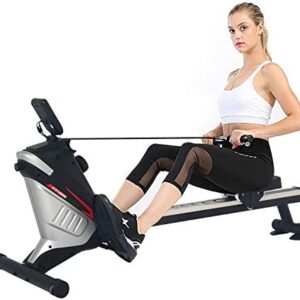 ISE Rameur d'appartement à système de Freinage Magnétique, 8 Niveaux