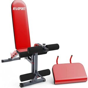 K-Sport: Panca pesi + curl desk + leg curl Set I panca fitness ideale