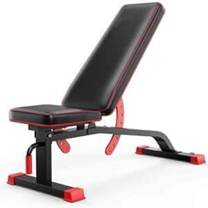 HSBAIS Réglable Banc de Musculation, Compact Banc incliné Muscu