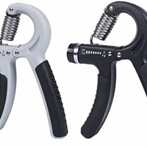 LATRAT 2 pcs Hand Grip, 5-60kg Ajustable Poignee Musculation Avant