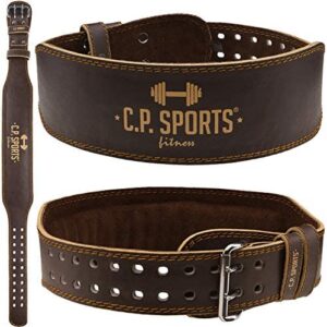 C.P.Sports Ceinture d'haltérophilie XXS – XXXXXXL – Cuir – Ceinture de