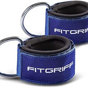 Fitgriff® Sangle Cheville Musculation Poulie V2 (Fortement Rembourré)