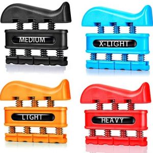 BBTO 4 Pièces Renforceur de Doigt Exerciseur à la Main Exerciseur de