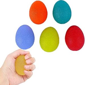 CHSG Lot De 5 Compressibles Anti-Stress Balles Reeducation Silicone