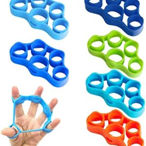 Mlysnd 6 Pièces Musculation Main, Silicone Musculation Doigts