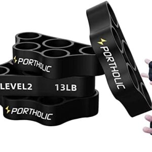 Musculation doigts,PORTHOLIC Civière de Doigt,4PCS Muscleurs de Main