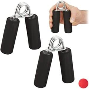 Relaxdays Pince de Musculation en Lot de 2, Poignée rembourrée en