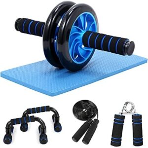 Aeike Roue Abdominale, 5 en 1 Appareils de Fitness- AB Roller Wheel +