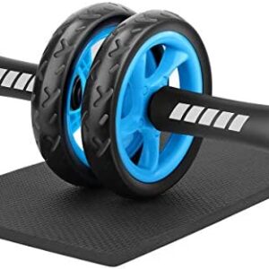 Ryaco Rouleaux Abdominaux à Deux Roues, avec Genouillères en EVA