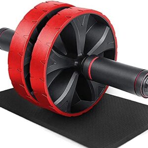iMoebel Roue Abdominale avec Tapis de Genoux, Ab Wheel Roller Double