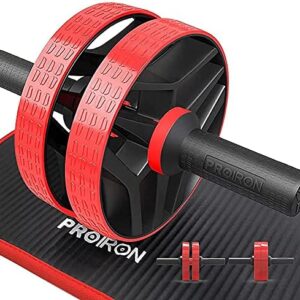 PROIRON Roue Abdominale Roue Fitness Roue AB avec Tapis pour Les