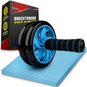 ROCSTACK Kit de roue abdominale avec tapis en caoutchouc - Tapis