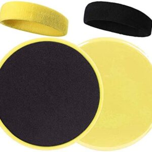 crazy bean Core Sliders Fitness avec 2 Bandeau Cheveux, Disque de