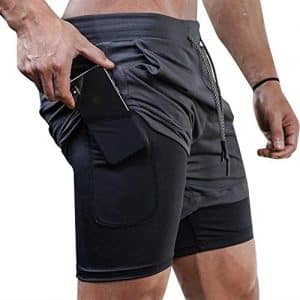 Superora Shorts d'Entraînement Sport Fitness Homme 2-in-1 Short Double