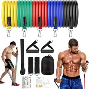 Bandes de Résistance Set 11Pcs ，Elastique Fitness ,Bande Elastique