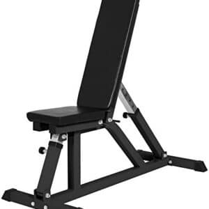 Gorilla Sports Banc de Musculation Multipositions Noir ou Blanc
