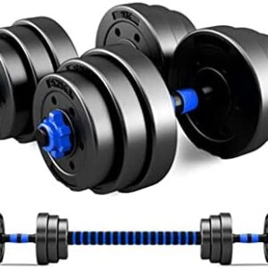 Haltere Musculation Reglable, Ensemble D'haltères Pour Hommes 2 En 1,