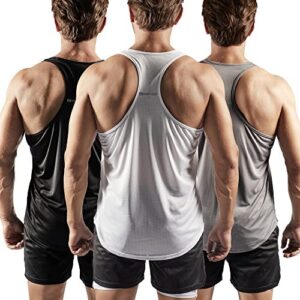 Lot de 3 Débardeur de Sport Homme,T-Shirt sans Manches Maillot Séchage