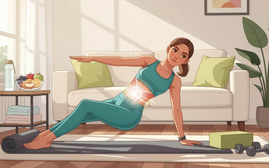 perdez la graisse abdominale grâce à cette séance de pilates express de 6 minutes à domicile, efficace et rapide pour des résultats étonnants.