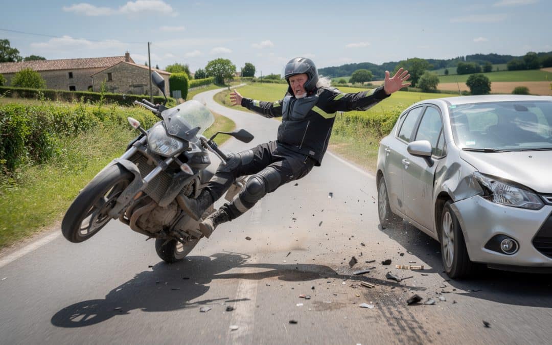 un accident en tarn-et-garonne impliquant une collision entre une moto et une voiture projette un septuagénaire au sol. découvrez les détails de cet incident.